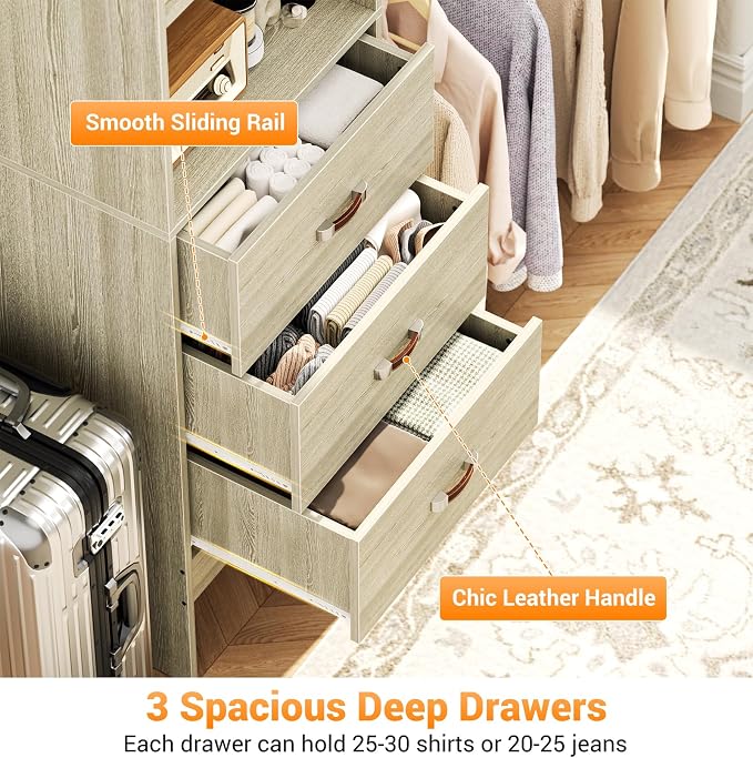 Homieasy 96 Inches Closet Organizer System, 8FT Customizable Walk In Closet - Image 4