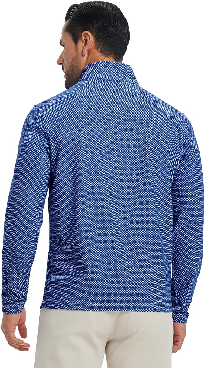 M MAELREG Quarter Zip Golf Pullover Men Dry Fit Long Sleeve Performance Wicking - Image 5