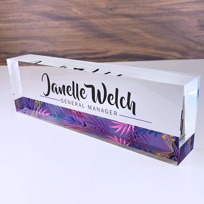 Artblox Personalized Desk Name Plate by Artblox