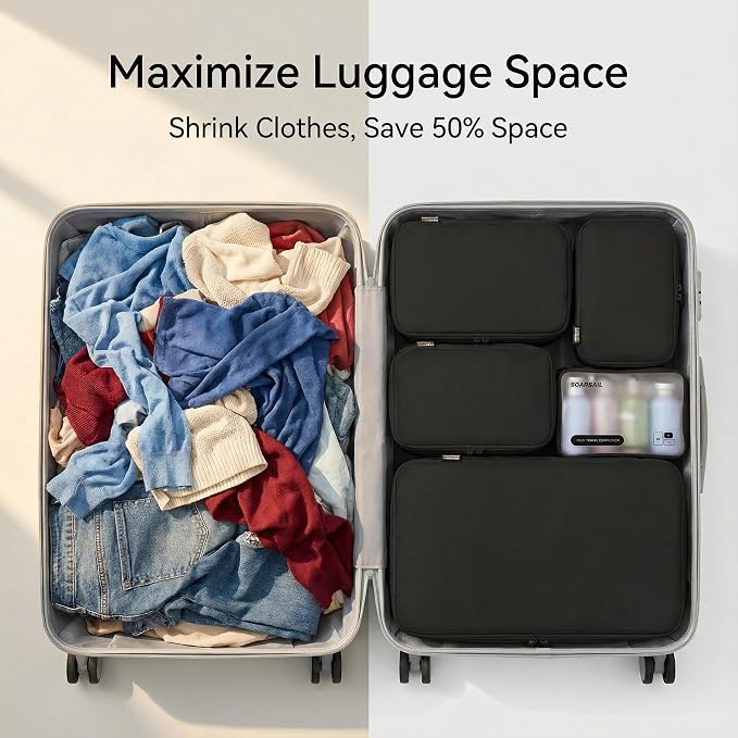 6 Set Compression Packing Cubes - Image 6