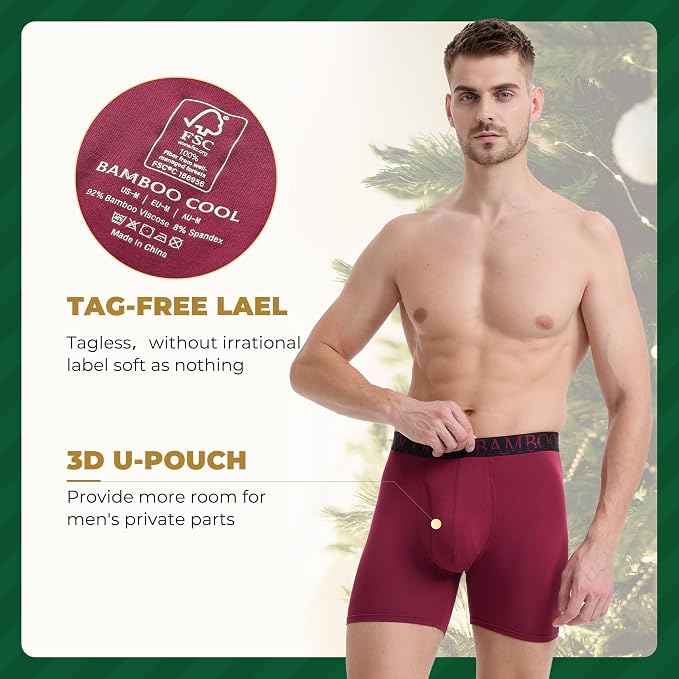 BAMBOO COOL Men's Ultra ComfortSoft Underwear, Moisture Wicking & Breathable No - Image 4