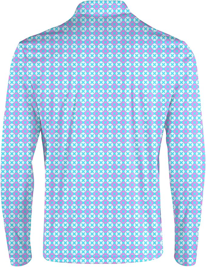 Men's Long Sleeve Golf Shirt Quick Dry 3 Button Work Fishing Outdoor Casual - Image 4