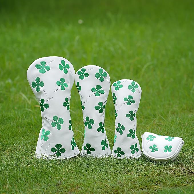 Golf Club Head Covers, Lucky Clover Golf Club Covers - Image 2