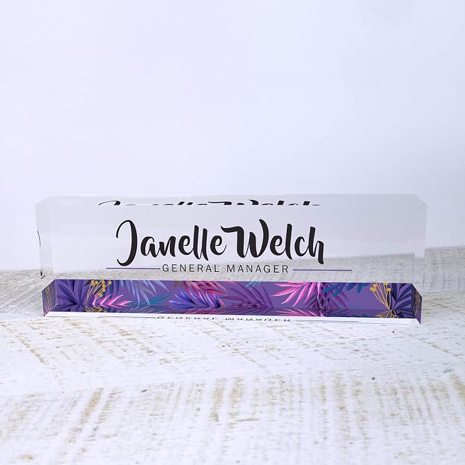 Artblox Personalized Desk Name Plate - Image 2