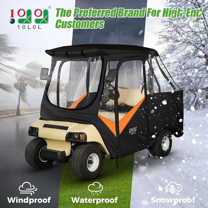 10L0L 4 Passenger Golf Cart Enclosure - Image 2