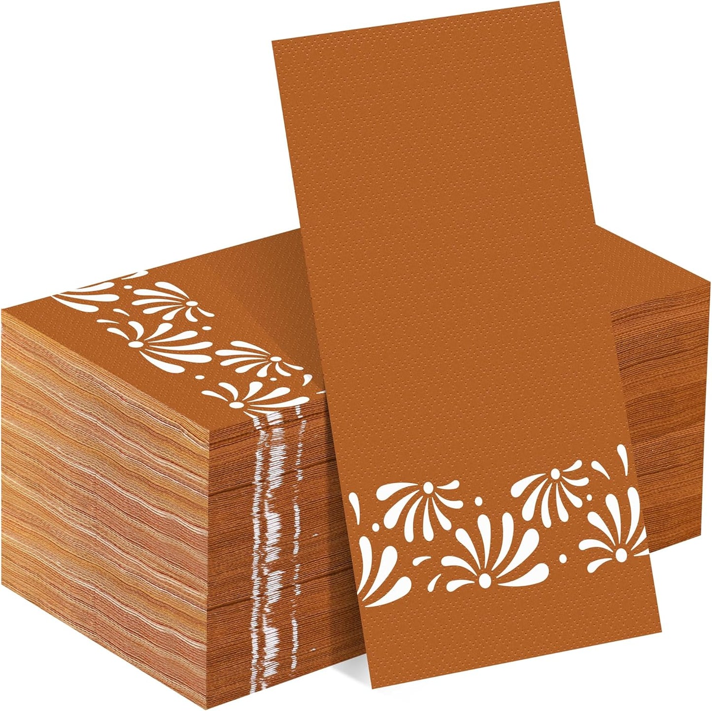 100 Pieces Cielito Lindo Napkins Platos De Barro Disposable Paper Decorative Guest Party Napkins 7.8 x 4.3 Inch Mexican Fiesta Hand Towels for Cinco De Mayo Wedding Birthday Decor