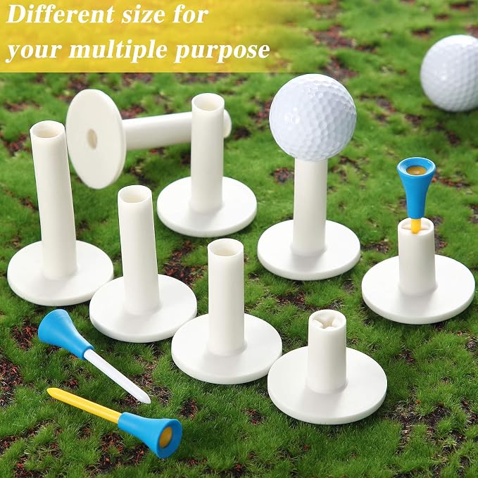 12 Pieces Golf Range Tees Set Rubber Golf Tees - Image 4