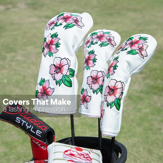 Golf Headcovers Embroidery Driver Cover Fariway Wood Headcover Hybrid Head - Image 5