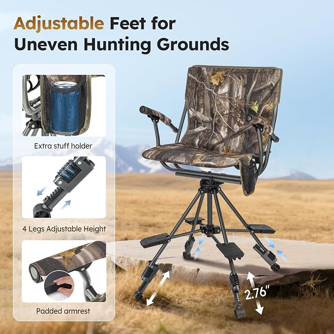 LET'S CAMP Folding Hunting Chair - Image 8