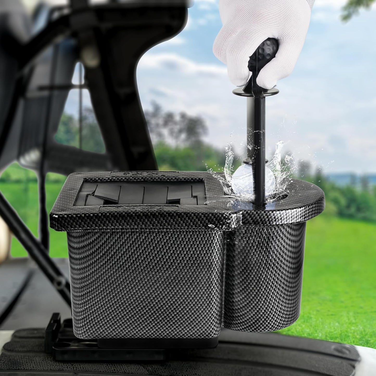 10L0L Golf Ball Washer, Golf Club and Ball Cleaner for EZGO Yamaha Club Car …