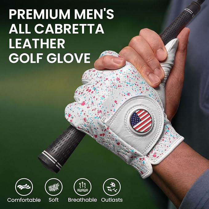 Golf Gloves Men All Premium Cabretta Leather 1 Pack - Image 7