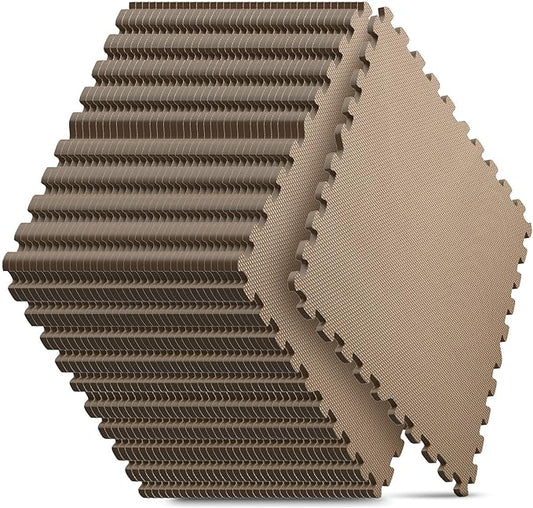 Home Gym Mat, Puzzle Exercise Mat, EVA Interlocking Foam Floor Tiles by NazhuraGoodCompanionAtHome