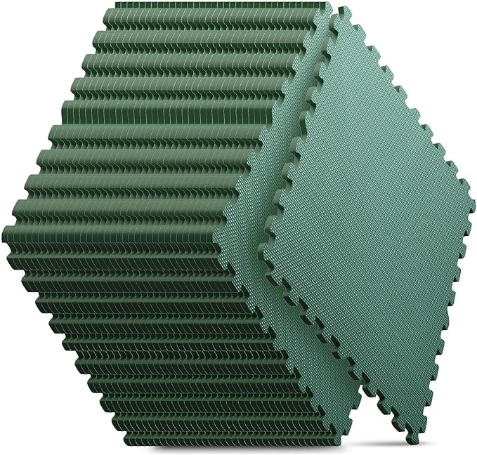 Home Gym Mat, Puzzle Exercise Mat, EVA Interlocking Foam Floor Tiles by NazhuraGoodCompanionAtHome