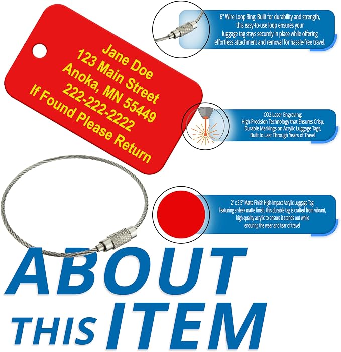 Personalized Luggage Tags – High-Impact Travel Tags - Image 2