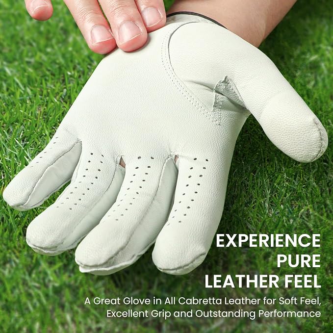 Golf Gloves Men All Premium Cabretta Leather 1 Pack - Image 3