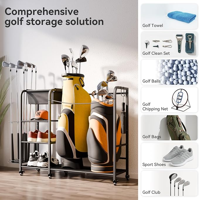 niffgaff Golf Bag Organizer Golfing Storage Stand - Image 3