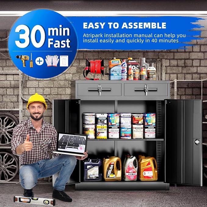 INTERGREAT Metal Garage Storage Cabinets - Image 7