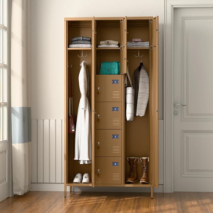 METAN Metal Locker for School Office Gym Bedroom, 10 Doors Steel Storage Locker - Image 7