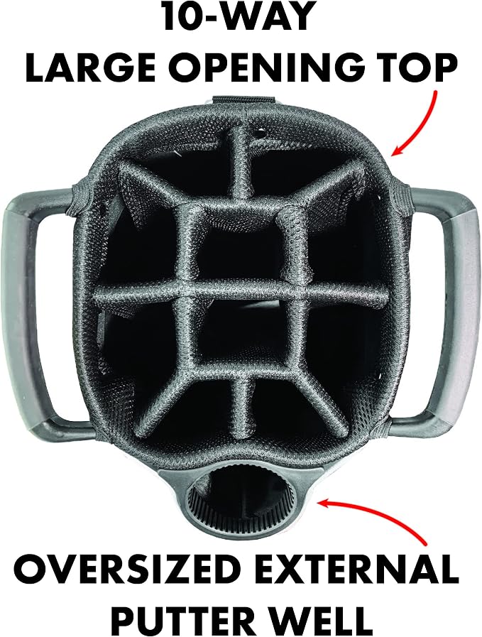 Lightweight, 10-Way Club Divider, Spring Action Stand, Insulated Cooler Pocket - Image 3