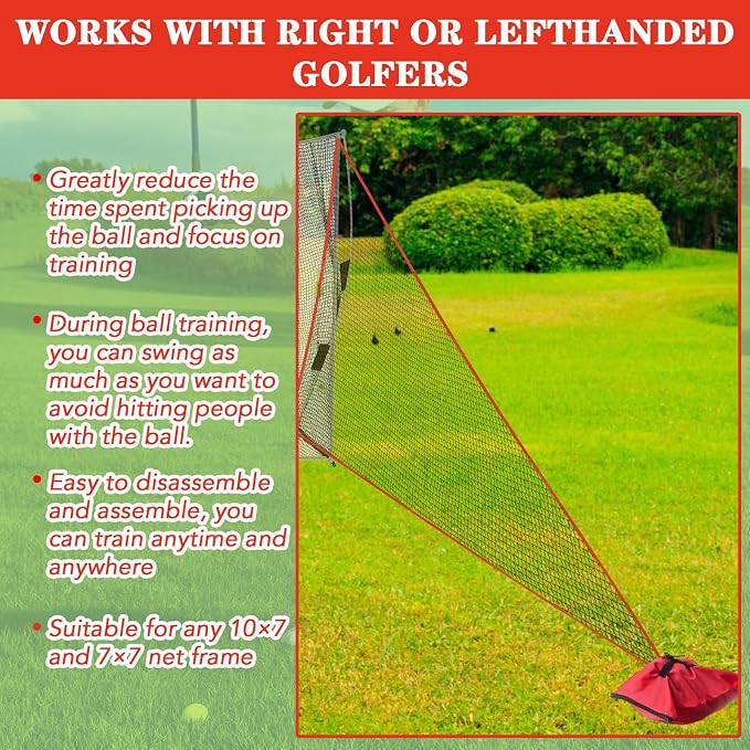 2 Pcs Golf Net Attachment for 7ft Golf Practice Hitting Nets - Image 4