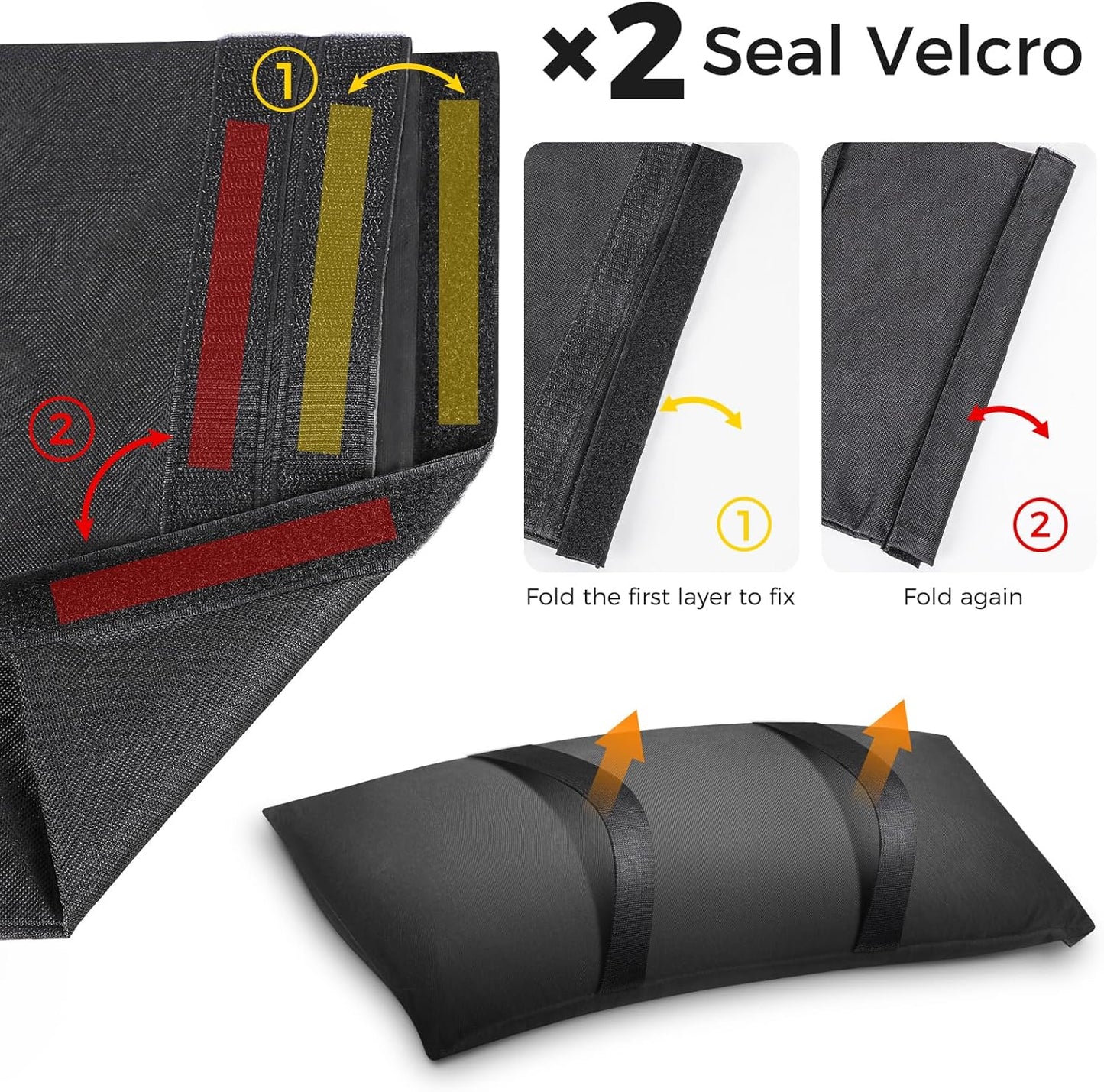 200 LBS Umbrella Base Weight Sandbags, Sand Bags for Weight, 4 Packs Fillable Sandbags for Umbrella Base, Weatherproof Furniture Heavy Duty Weight Bags For Cantilever Patio Umbrella Trampoline Garden