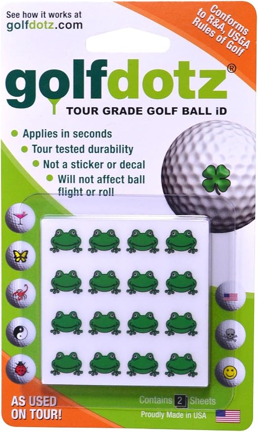 Golfdotz - USGA Rule Conforming Novelty Golf Ball Markers, Golf Ball Stickers - Image 2