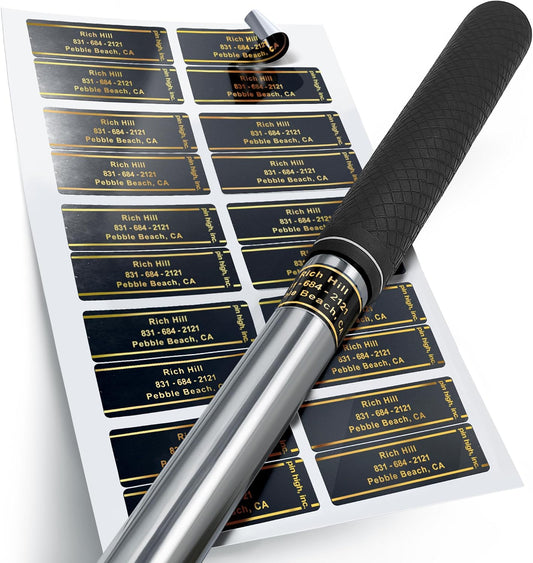 Golf Essentials: Personalized ID Labels, Pro Scorecards & Game Guides. Weatherproof Accessories for Club Tracking, Stat Logging & Wagering