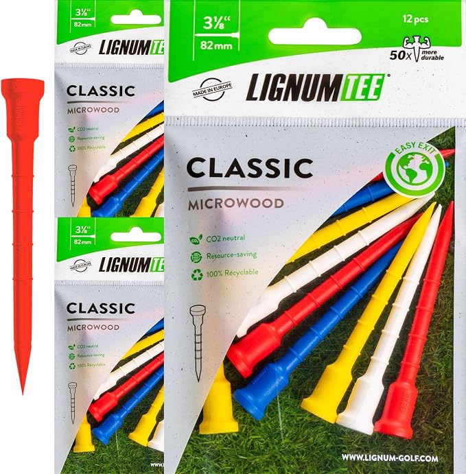 LIGNUM Unbreakable Microwood Golf Tees 50x More Durable/Adjustable Golf by LIGNUMTEE