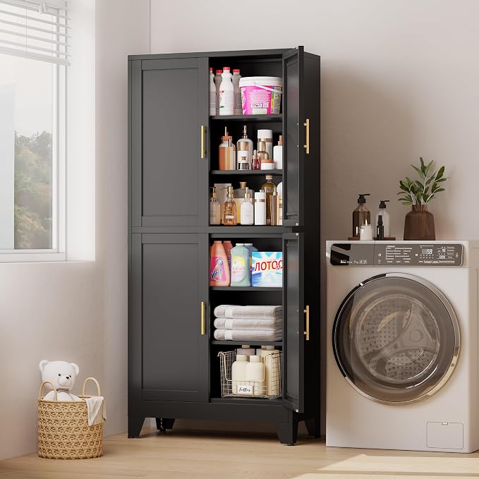 75" H Tall Kitchen Pantry Cabinet, Pantry Storage - Image 9