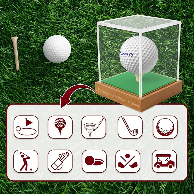 Personalized Golf Ball Display Case - Image 4
