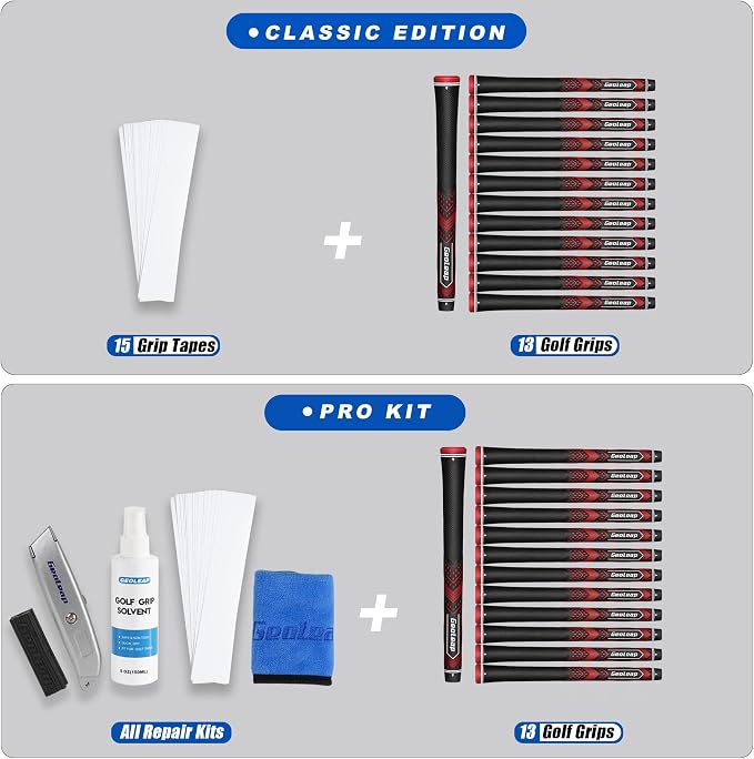 Geoleap Golf Grips Set of 13- Soft Golf Club Grips, 13 Grips - Image 6