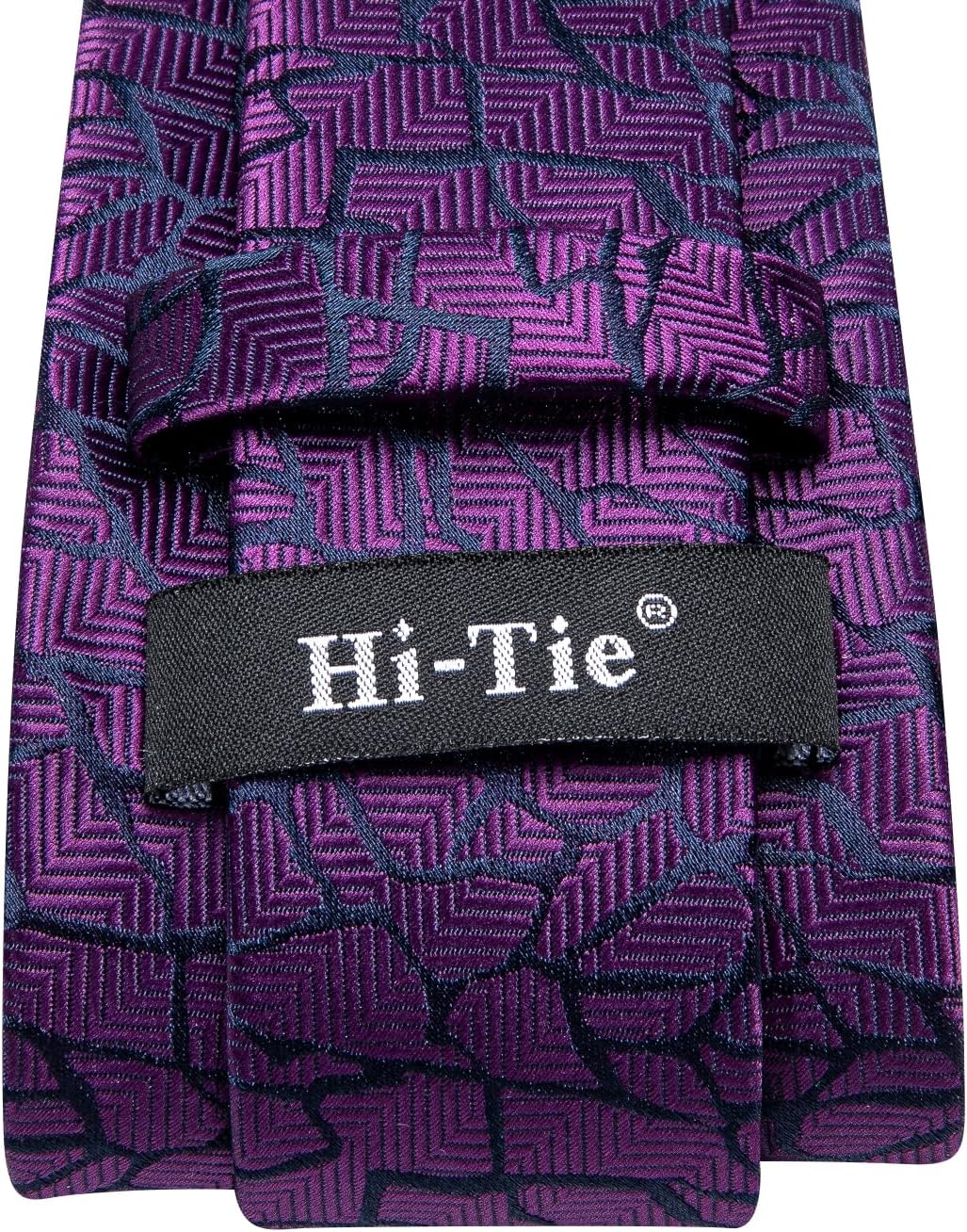 Hi-Tie Men 63inches Tie Set Extra Long Necktie Paisley Tie Pocket Suqare Cufflinks Big and Tall Men Tie