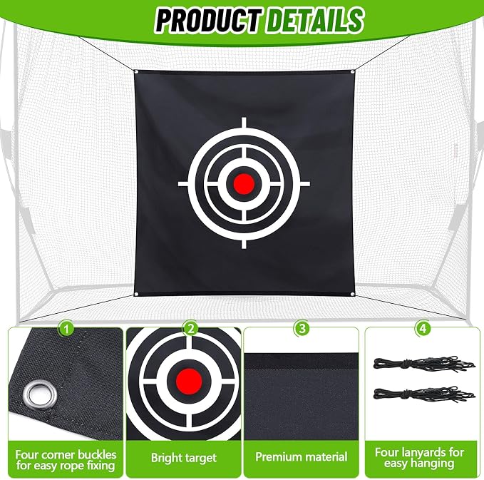 Golf Target Cloth for Net Replacement Golf Hitting Net Target - Image 3