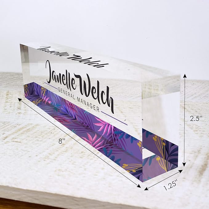 Artblox Personalized Desk Name Plate - Image 3