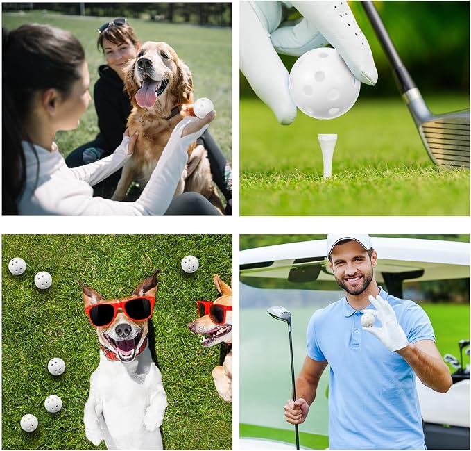 Tradder 120 Pcs 42mm Practice Golf Balls Hollow Sports Golf Training Balls - Image 7