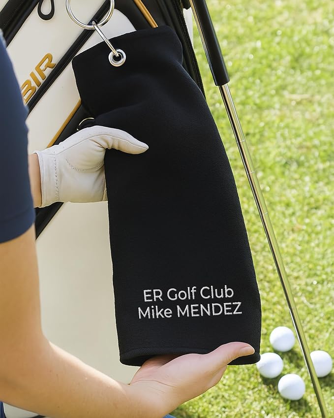 Custom Golf Towel for Golf Bags, Balls - Image 4