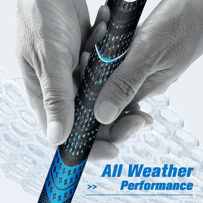 Geoleap Golf Grips Set of 13- Cord Rubber Compound Material, Hybrid Golf Club - Image 3