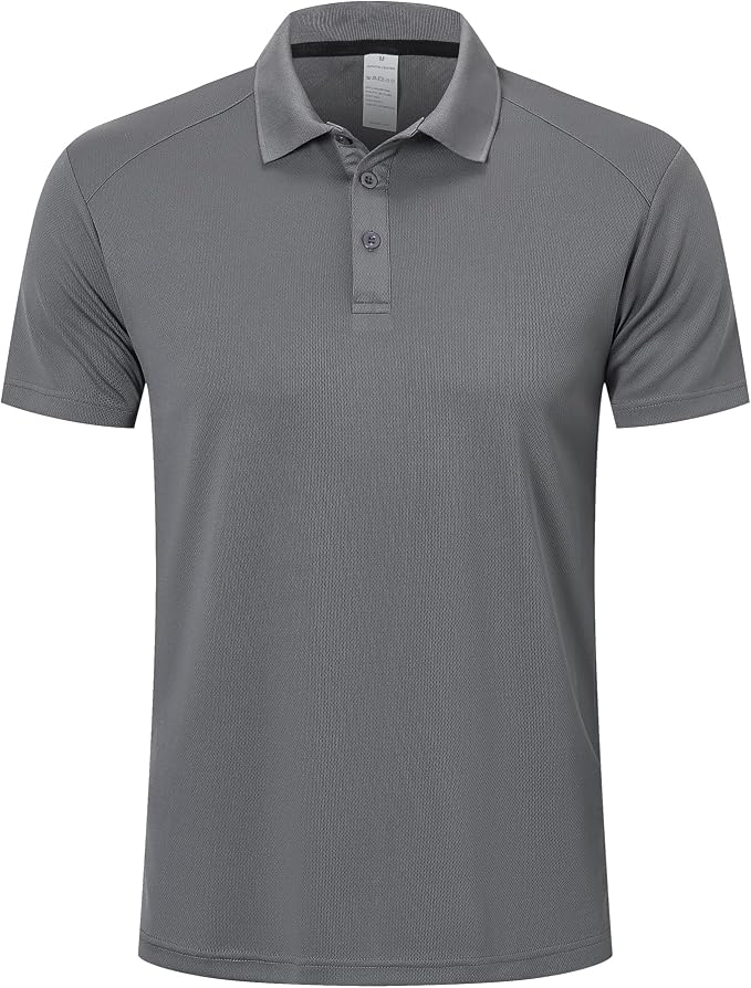 ZENGVEE Mens Polo Shirts Moisture Wicking Short Sleeve Performance Quick Dry by ZENGVEE