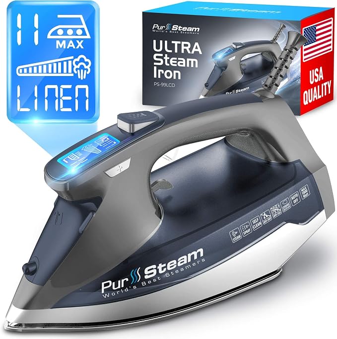 Pursteam Steam Iron for Clothes 1800W by PurSteamWorldsBestSteamers