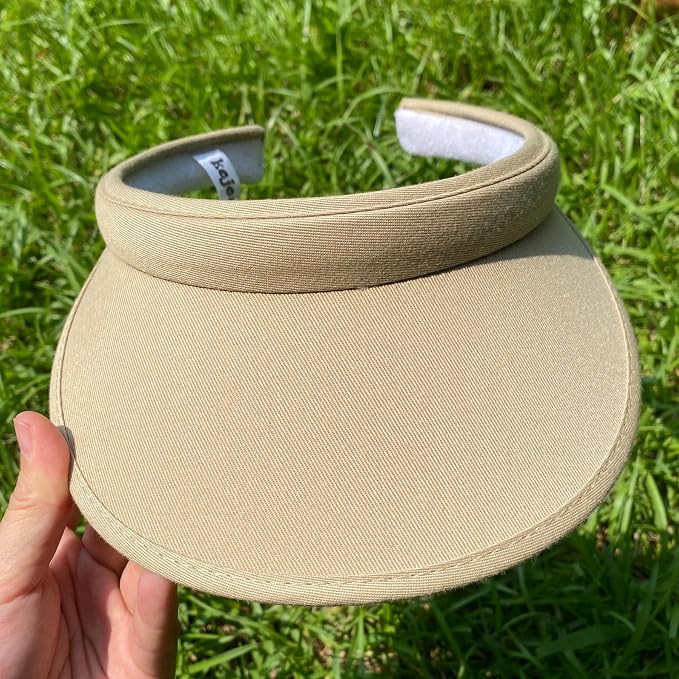2 Pack Sun Visor Hats Women Men Clip On Wide Brim Visors Hat Outdoor Sports - Image 3