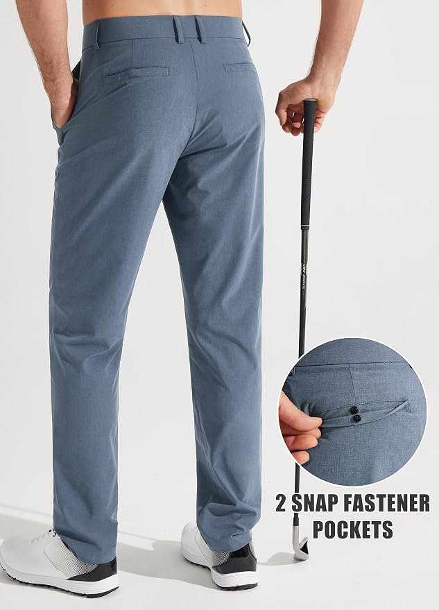 Libin Mens Golf Pants Stretch Work Dress Pants 30"/32"/34" Quick Dry - Image 2