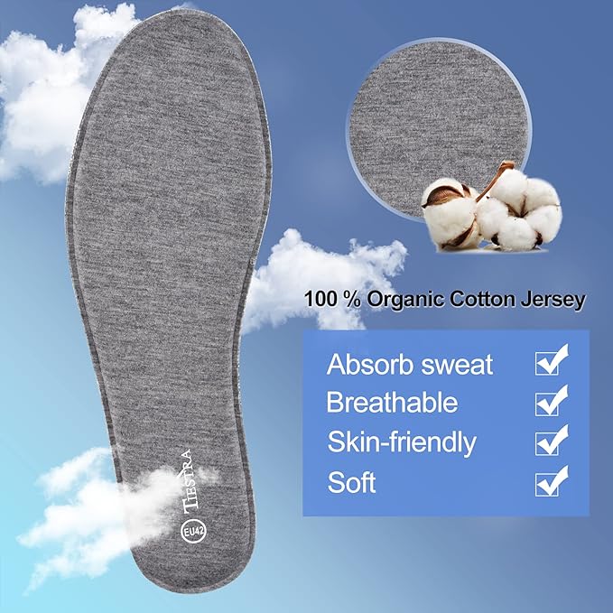 2 Pair -Shoe Inserts for Mens Memory Foam Insoles, Replacement Insoles for Work - Image 4