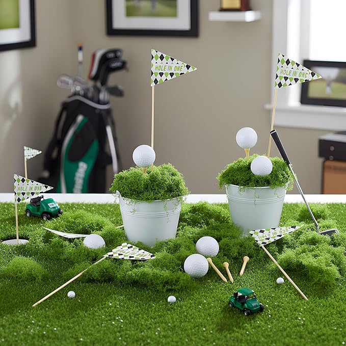 6 Set Golf Party Table Decorations Kit Party Supplies Includes Mini Golf Iron - Image 5