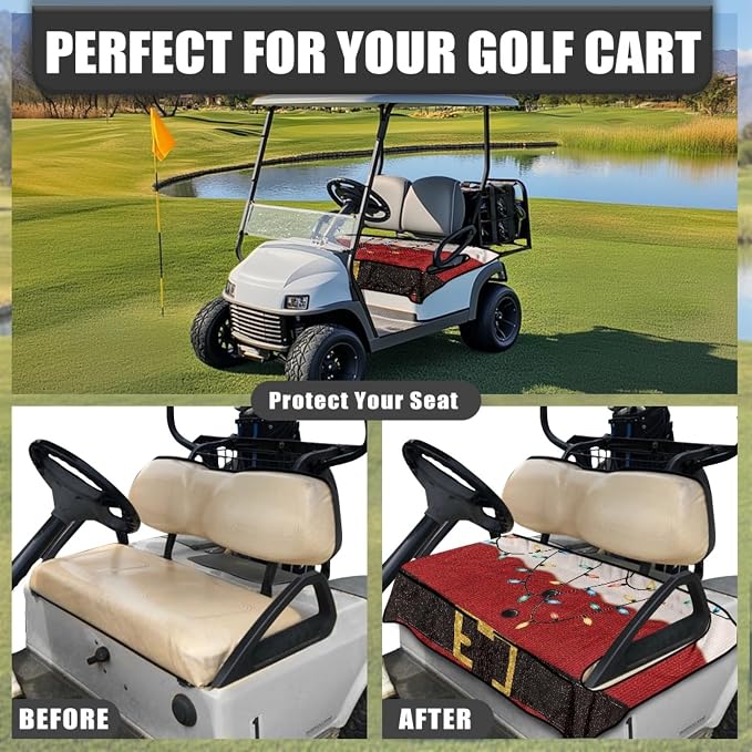 Golf Cart Seat Covers Universal Golf Cart Seat Cover Blanket Cushion Cover - Image 4