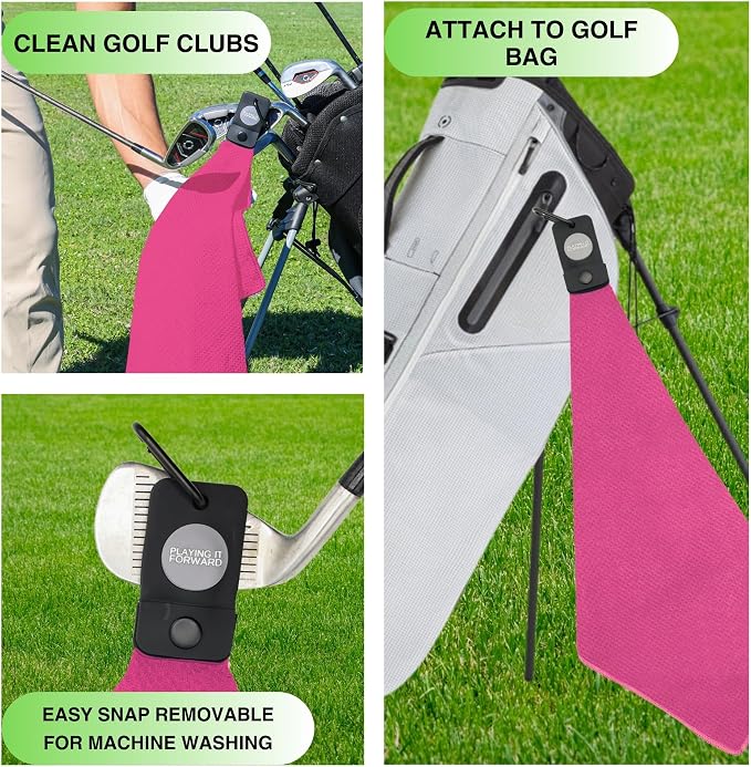 Magnetic Golf Towels for Golf Bags - Image 3