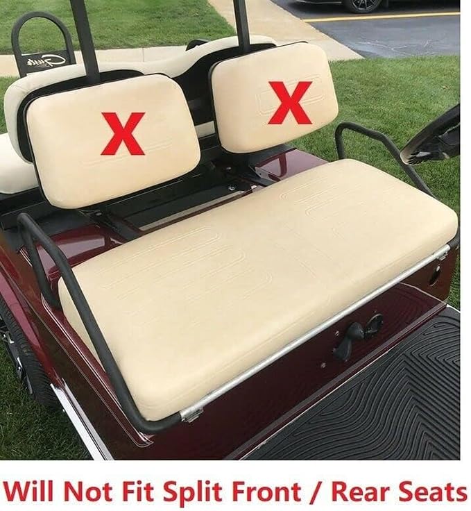 Huskey Parts Company 4PCS Charcoal Gray Golf Cart Seat Covers Diamond Stitching - Image 5