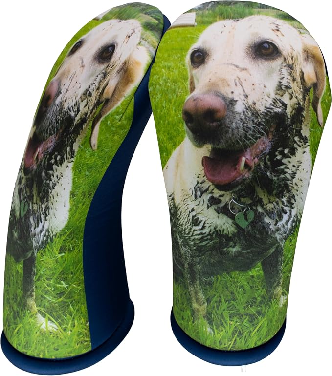 Custom Golf Driver Head Cover for Dogs – Personalized Pet Photo, Name & Text | - Image 9