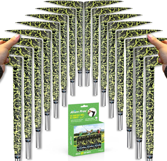 Alien Pros Golf Grip Wrapping Tapes - Innovative Golf Club Grip Solution - Enjoy a Fresh New Grip Feel in Less Than 1 Minute