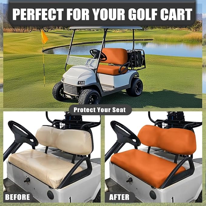 Fashion Print Golf Cart Seat Covers 2 Passenger Golf Cart Backrest Cover Golf - Image 4