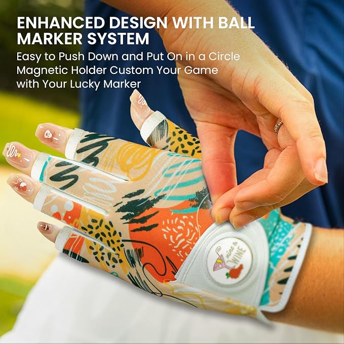 Ladies Golf Gloves Women Right Handed Golfer Left Hand Value 2 Pack - Image 4
